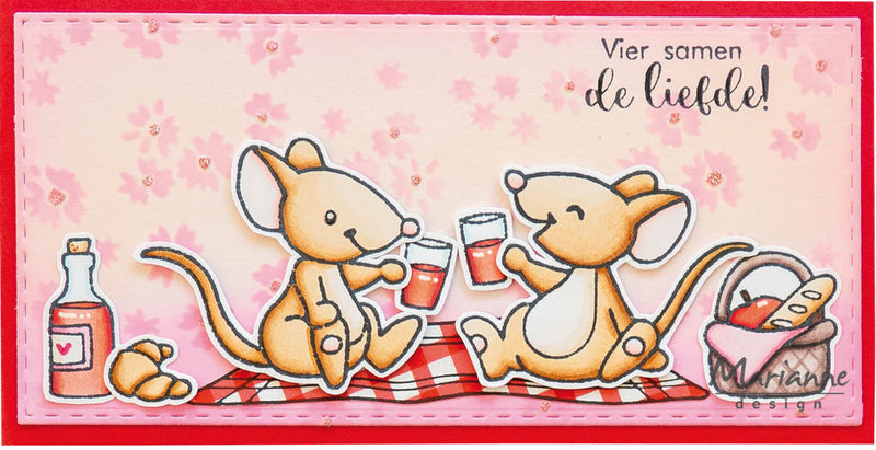 Marianne Design Stamp & Die Set - Eline's Animals - Picnic-2
