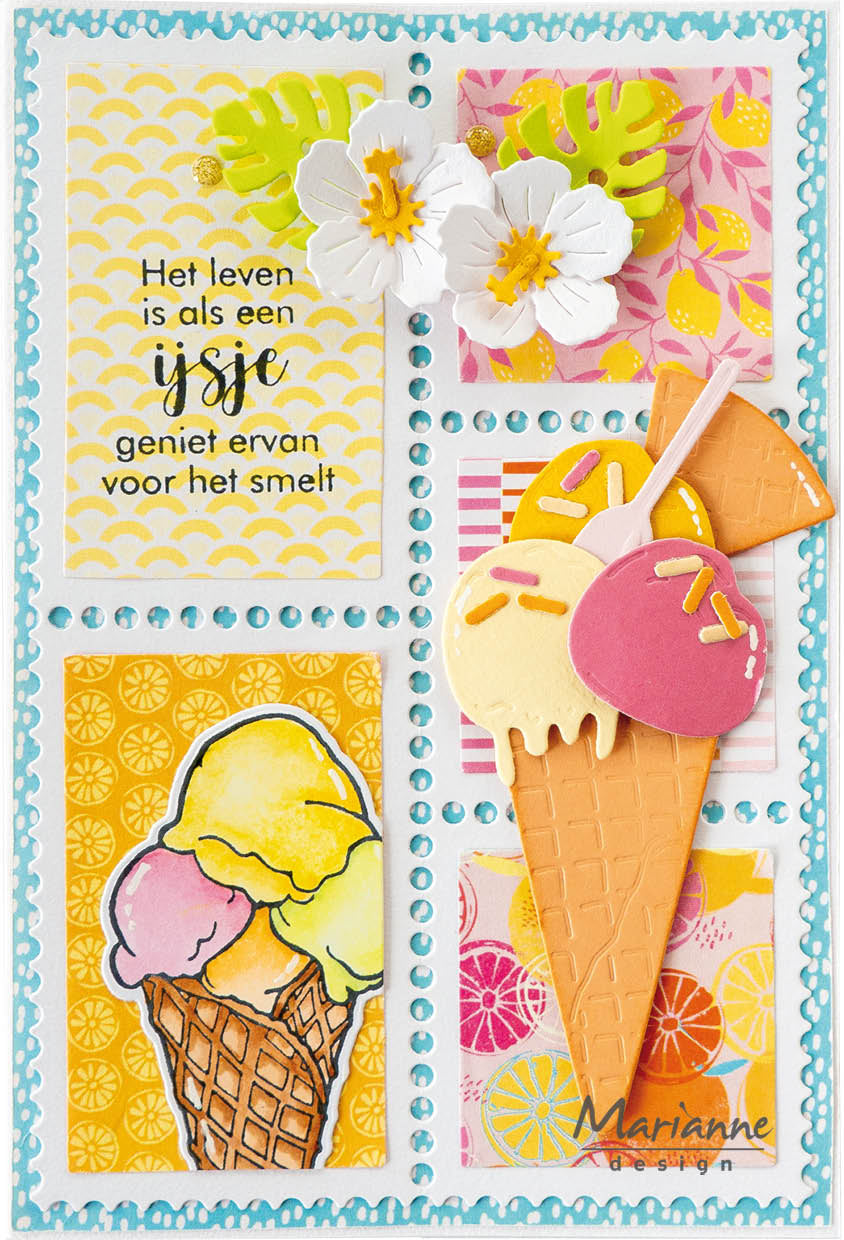 Marianne Design A4 Paper Pad - Fresh Lemonade-3