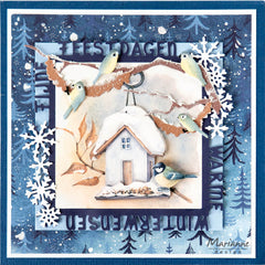 Marianne Design Feuille à découper - Mattie's Mooiste - Hibou des neiges 3D-2