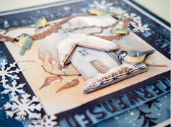 Marianne Design Feuille à découper - Mattie's Mooiste - Hibou des neiges 3D-3