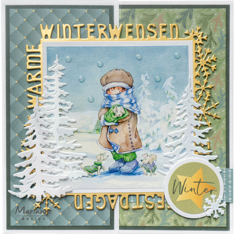 Marianne Design 6x12 Cardstock - Christmas At Home-2