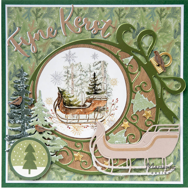 Marianne Design 6x12 Cardstock - Christmas At Home-7