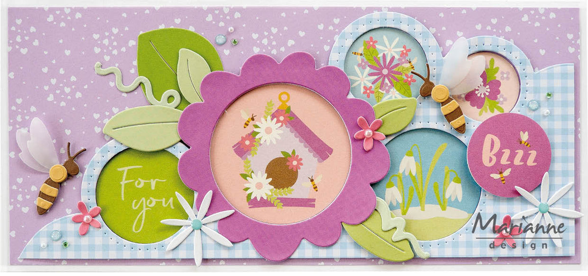 Marianne Design Craftables Die - Bees by Marleen-3
