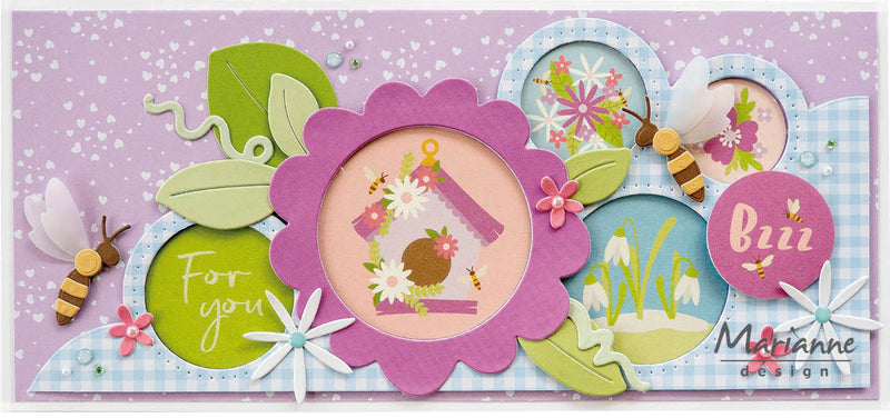 Marianne Design Craftables Die - Bees by Marleen-3