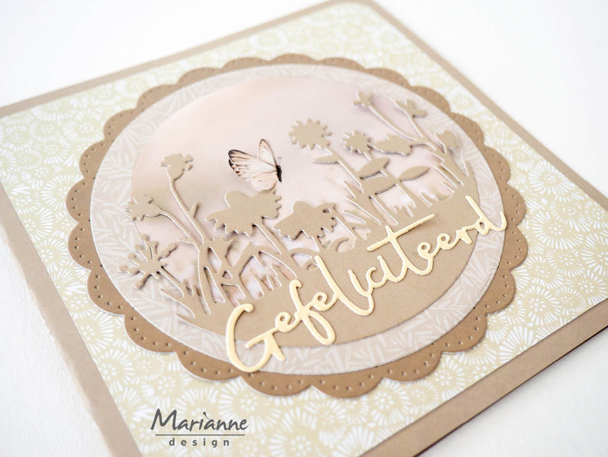 Marianne Design A4 Cutting Sheet - Condolence - Orchid-3