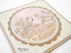 Marianne Design A4 Cutting Sheet - Condolence - Orchid-3