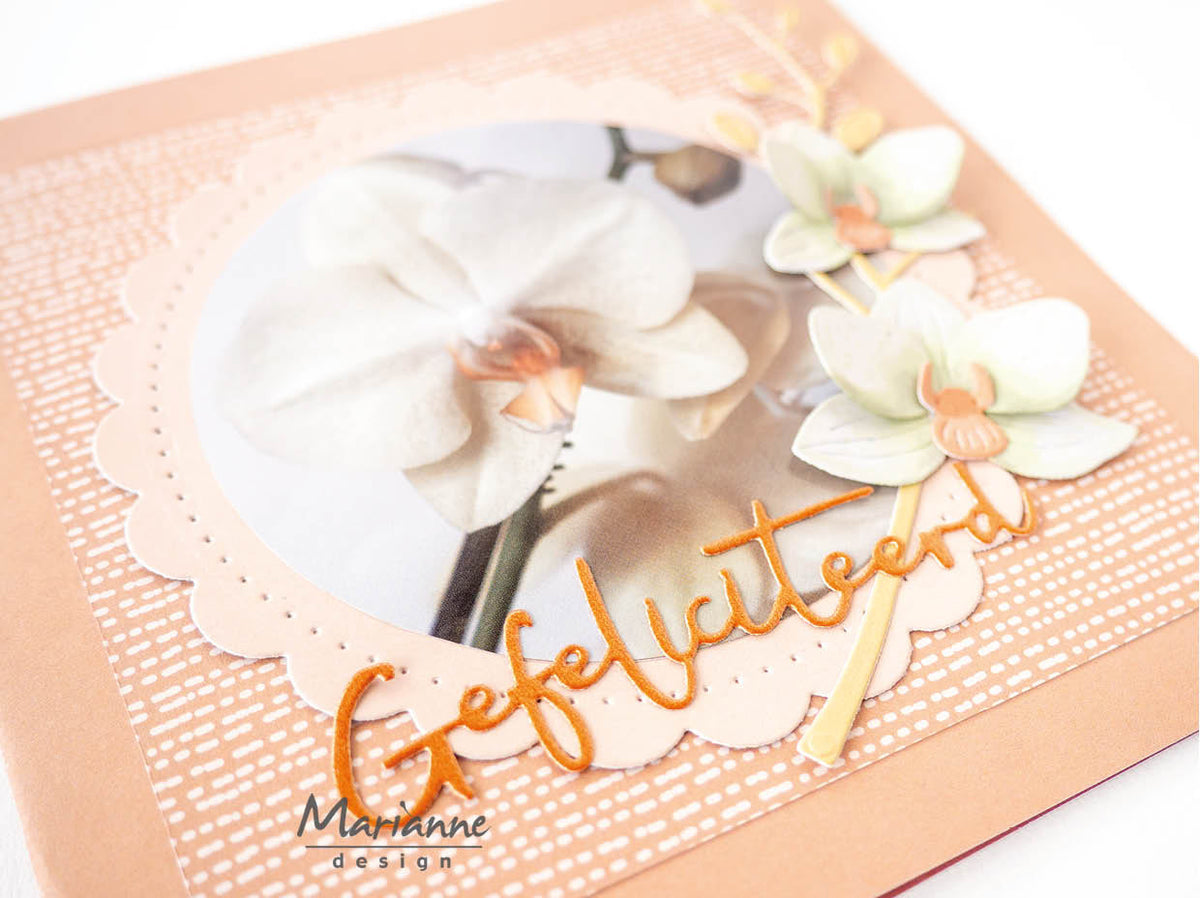 Marianne Design A4 Cutting Sheet - Condolence - Orchid-2