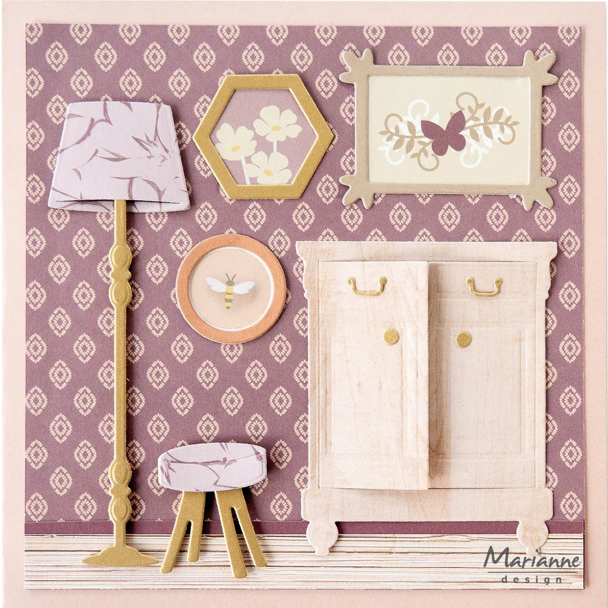 Marianne Design Collectables Die - Lamp & Stool by Marleen-5