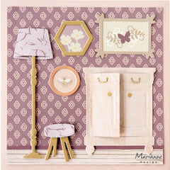 Marianne Design Collectables Die - Lamp & Stool by Marleen-5