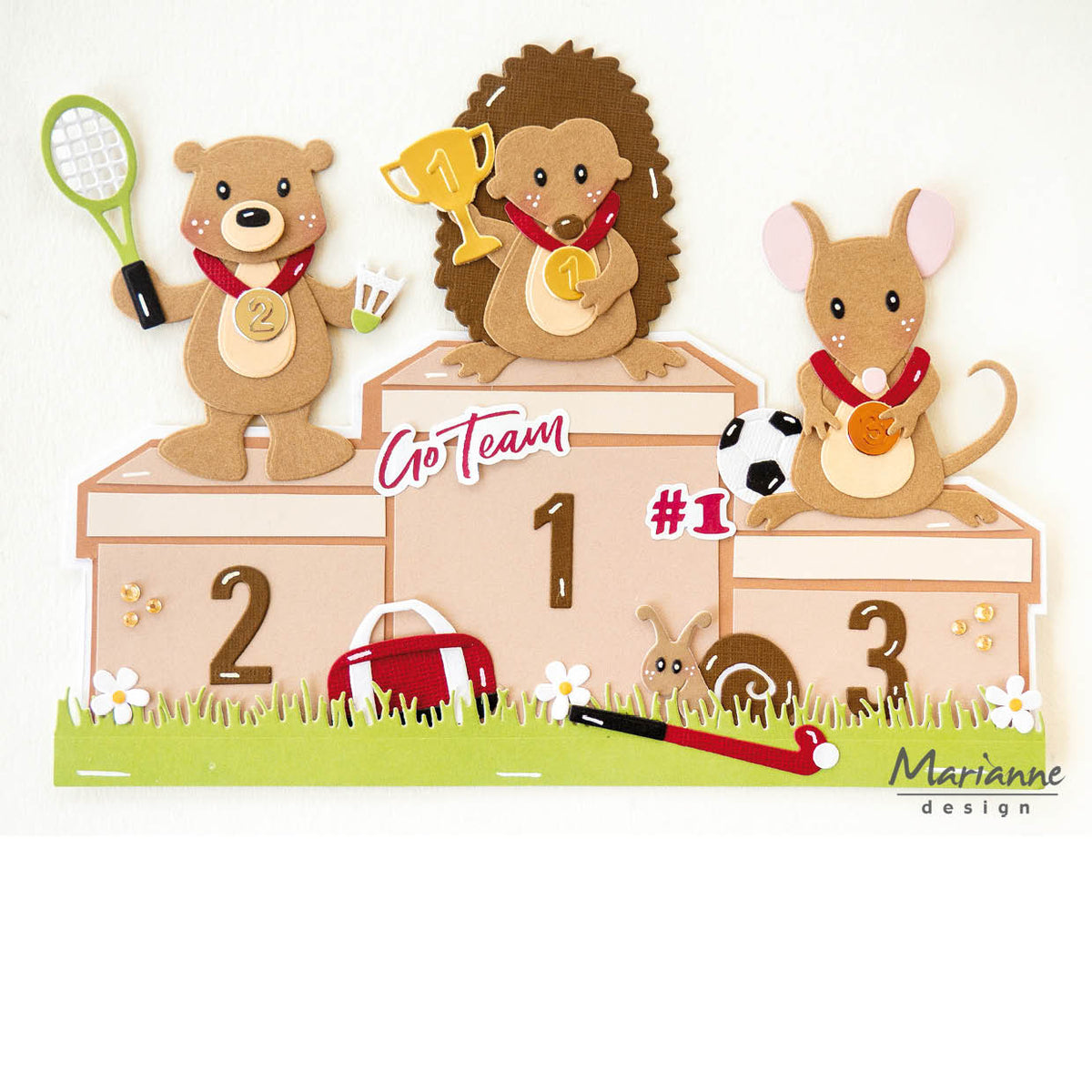 Marianne Design A5 Paper Set - Go Team by Marleen-3
