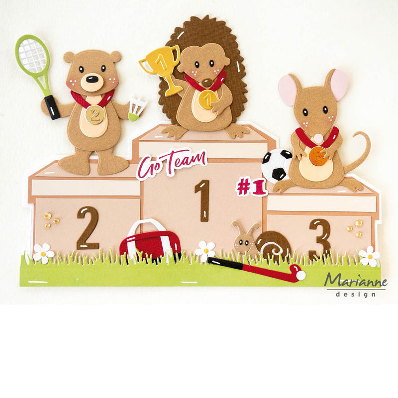 Marianne Design A5 Paper Set - Go Team by Marleen-3