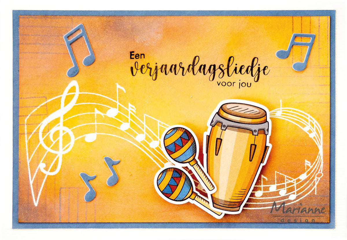 Marianne Design Craftables Matrice de découpe - Matrice de découpe XL - Musique-6