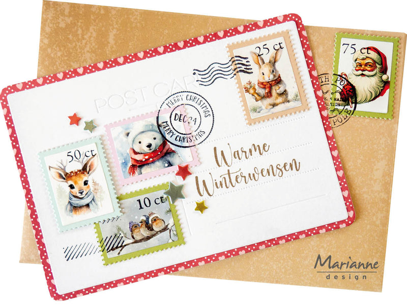 Marianne Design 6x12 Papier cartonné - Blanc et crème-2