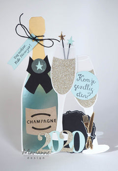 Craft Stencil Champagne by Marleen-3