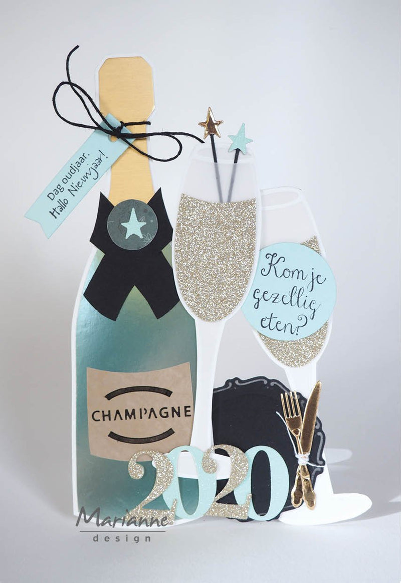 Craft Stencil Champagne by Marleen-3