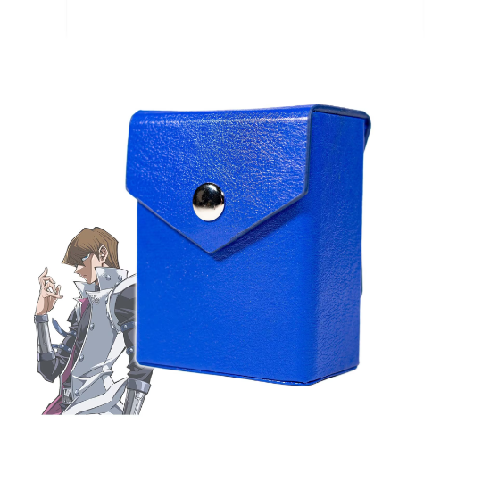 Kaiba Blue Deck Box + Belt Loop - Hard Shell - Faux Leather-1