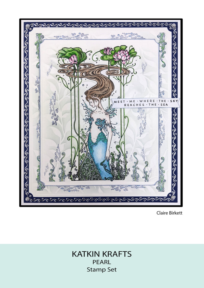 Katkin Krafts Pearl 6 in x 8 in Clear Stamp Set-2