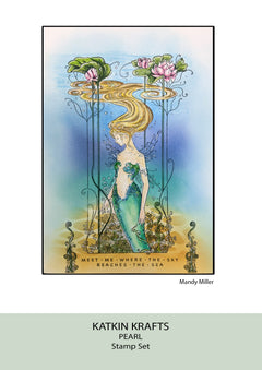 Katkin Krafts Pearl 6 in x 8 in Clear Stamp Set-3