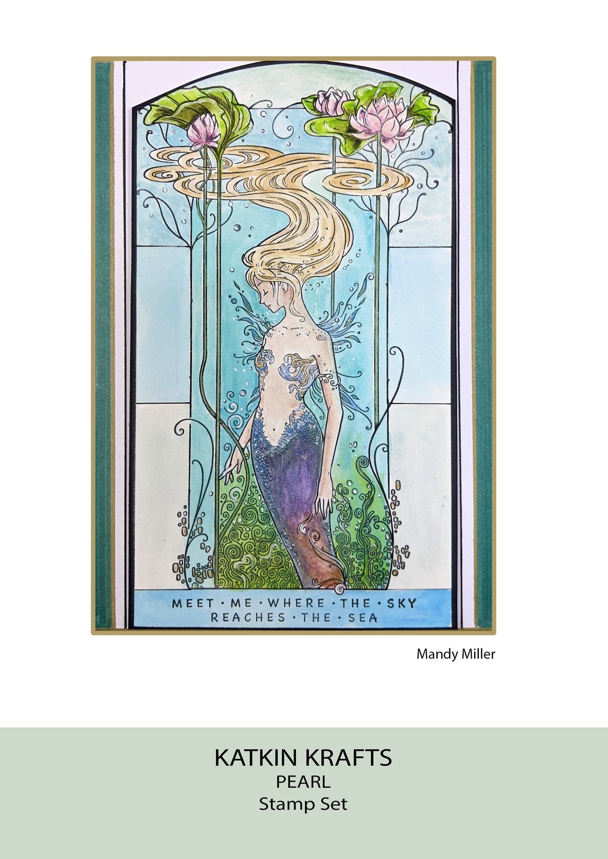 Katkin Krafts Pearl 6 in x 8 in Clear Stamp Set-4