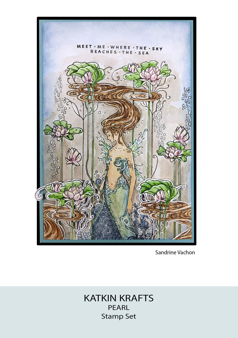 Katkin Krafts Pearl 6 in x 8 in Clear Stamp Set-5