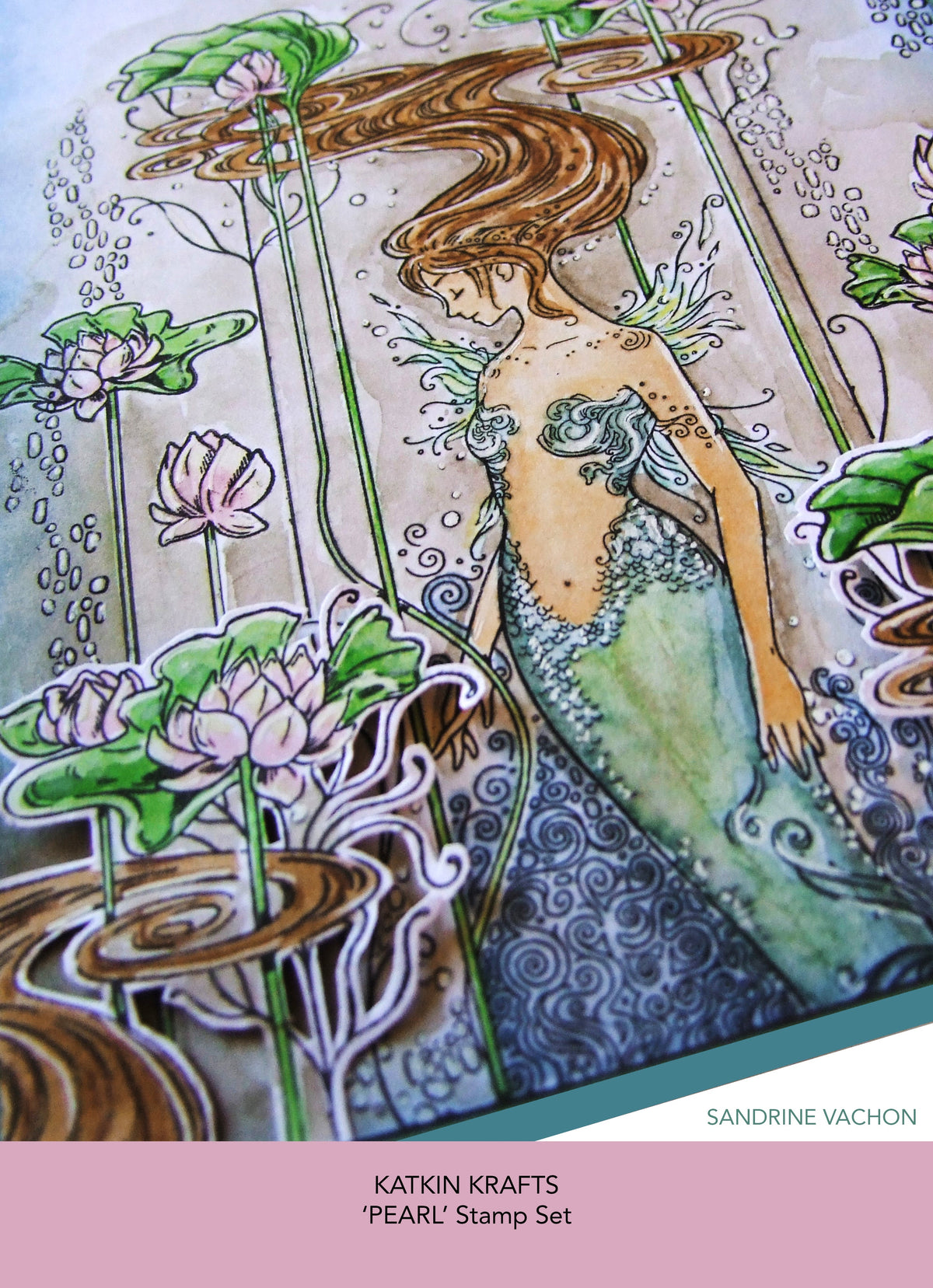 Katkin Krafts Pearl 6 in x 8 in Clear Stamp Set-7