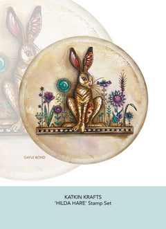 Katkin Krafts Hilda 6 in x 8 in Clear Stamp Set-8