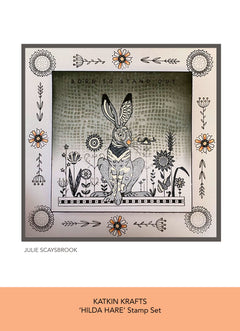 Katkin Krafts Hilda 6 in x 8 in Clear Stamp Set-9
