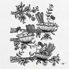 Katkin Krafts Love Nest 6 in x 8 in Clear Stamp Set-3