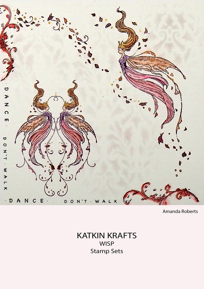 Katkin Krafts Wisp 6 in x 8 in Clear Stamp Set-3