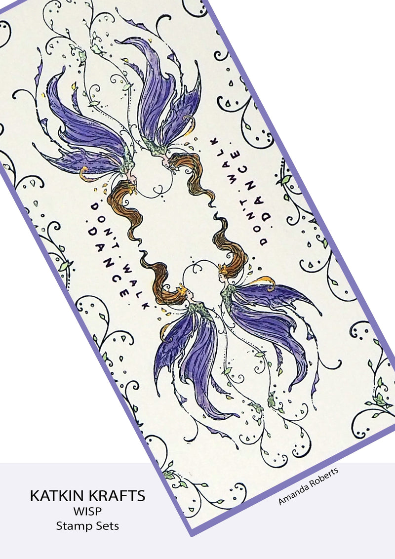 Katkin Krafts Wisp 6 in x 8 in Clear Stamp Set-4
