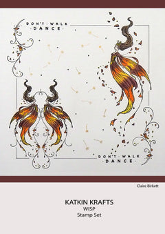 Katkin Krafts Wisp 6 in x 8 in Clear Stamp Set-5