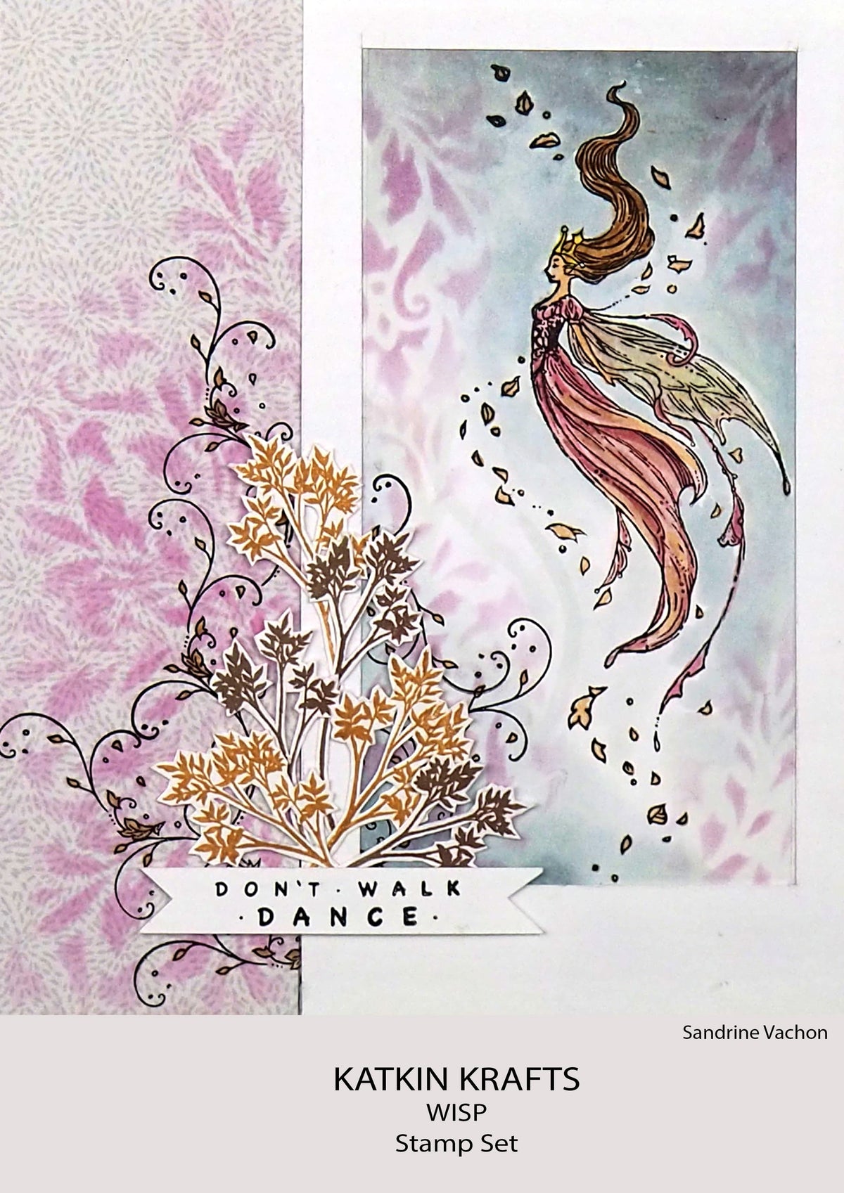 Katkin Krafts Wisp 6 in x 8 in Clear Stamp Set-8