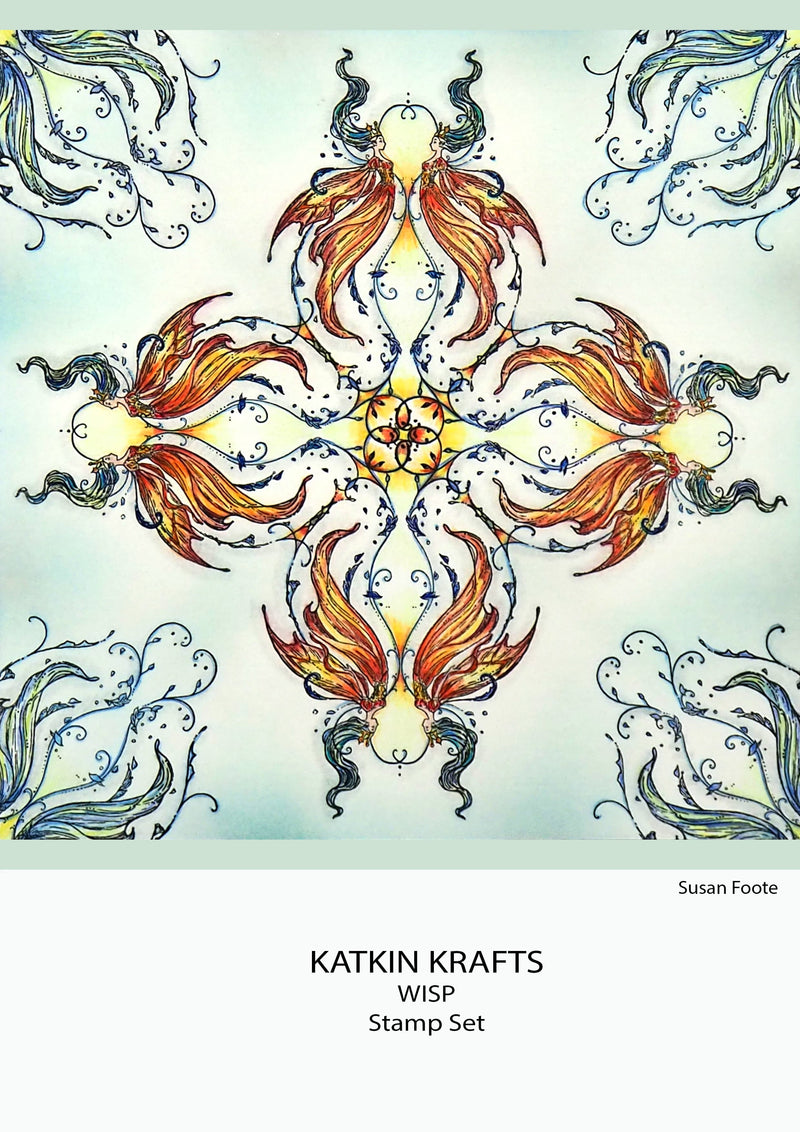 Katkin Krafts Wisp 6 in x 8 in Clear Stamp Set-9