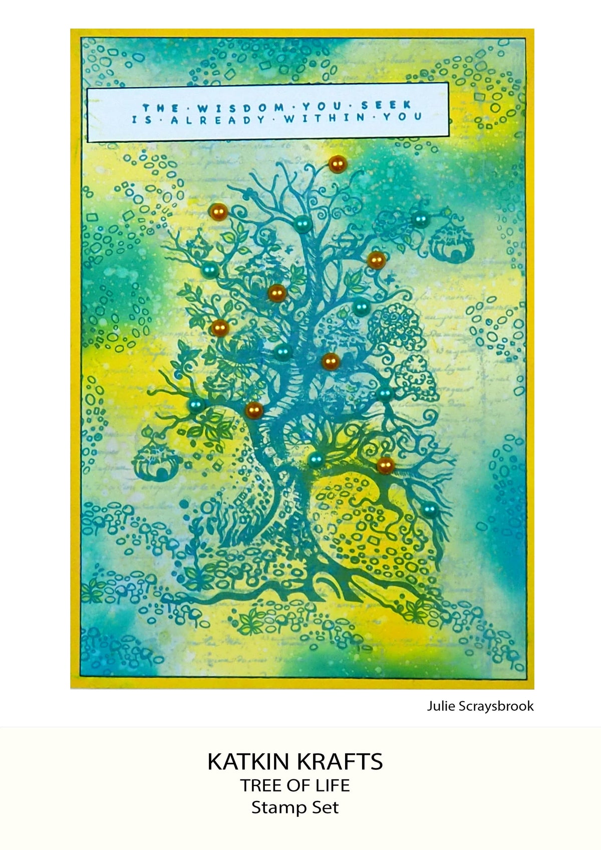 Katkin Krafts Tree Of Life 6 in x 8 in Clear Stamp Set-6