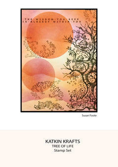 Katkin Krafts Tree Of Life 6 in x 8 in Clear Stamp Set-8