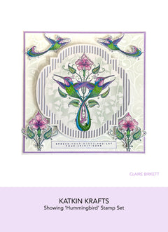Tampons transparents Katkin Krafts Colibri 6 x 8 po-6