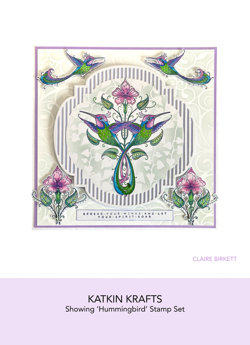Tampons transparents Katkin Krafts Colibri 6 x 8 po-6