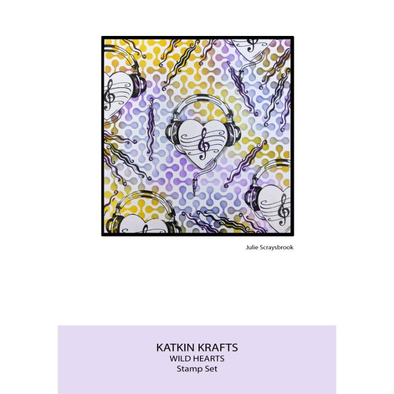 Katkin Krafts Wild Hearts Ensemble de Timbres Transparents 6 po x 8 po-5