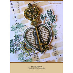 Katkin Krafts Wild Hearts Ensemble de Timbres Transparents 6 po x 8 po-7