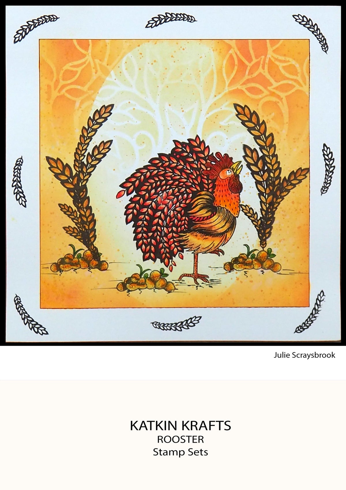 Set de sellos transparentes Katkin Krafts The Roosters de 6 pulg x 8 pulg-10