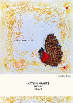 Katkin Krafts Nature 7 in x 7 in Stencil-2