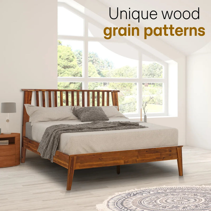 Kaylin Solid Wood Bed Frame-16