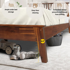 Kaylin Solid Wood Bed Frame-31