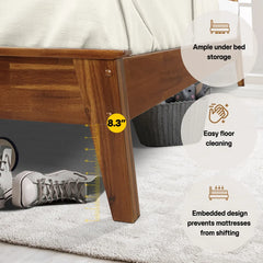Kaylin Solid Wood Bed Frame-19