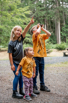 LITTLE SASQUATCH- Kids Organic Cotton Tee - Mango-1