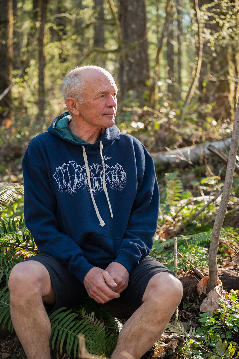 MOUNTAIN ROOTS Unisex Eco Hoodie - Navy-1