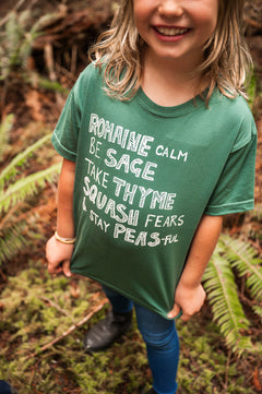 LITTLE VEGGIE - Kids Organic Cotton Tee - Spruce-1