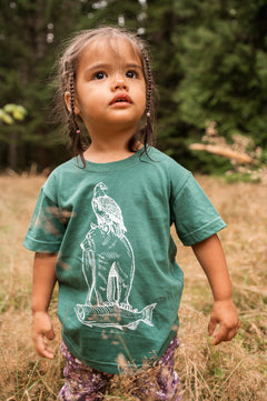 LITTLE ANIMALS - Kids Organic Cotton Tee - Spruce-1