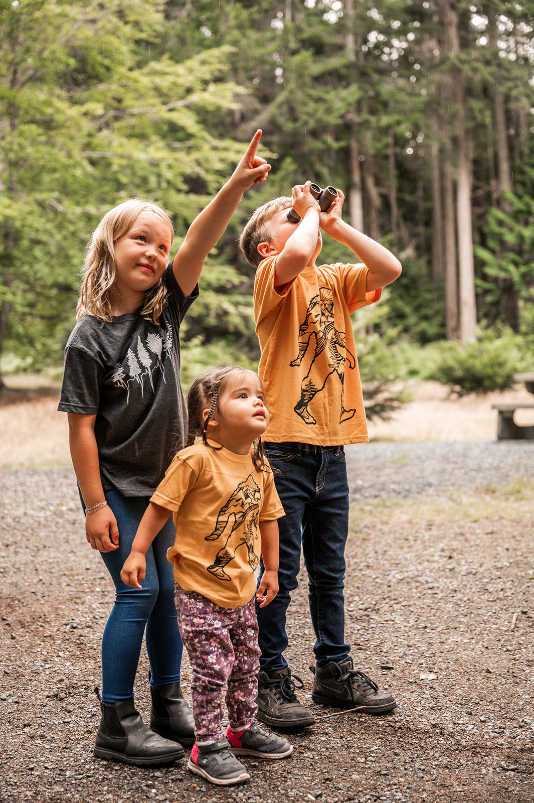 LITTLE TREELINE - Kids Eco Tee - Charcoal-2