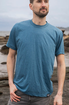Unisex Eco Tee - Blank Apparel - Heather Teal-1